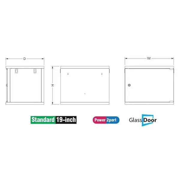 رک 6 یونیت عمق 45 اچ پی ای Rack 6 Unit *45 HPA