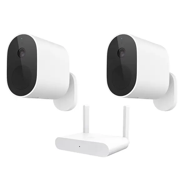 دوربین مداربسته تحت شبکه شیائومی مدل Mi Outdoor 1080P TWIN SUN3657 مجموعه 2 عددی -