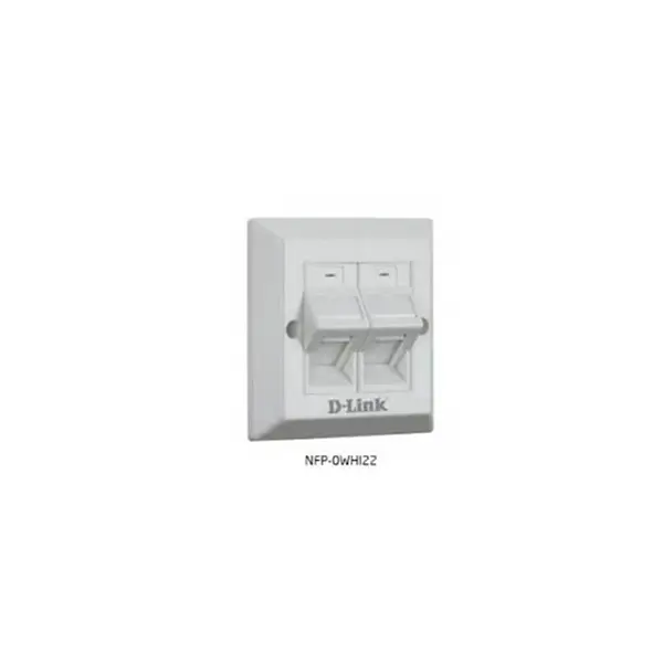 فیس پلیت دو پورت دی-لینک مدل NFP-0WHI22 D-Link NFP-0WHI22 Dual Port Face Plate