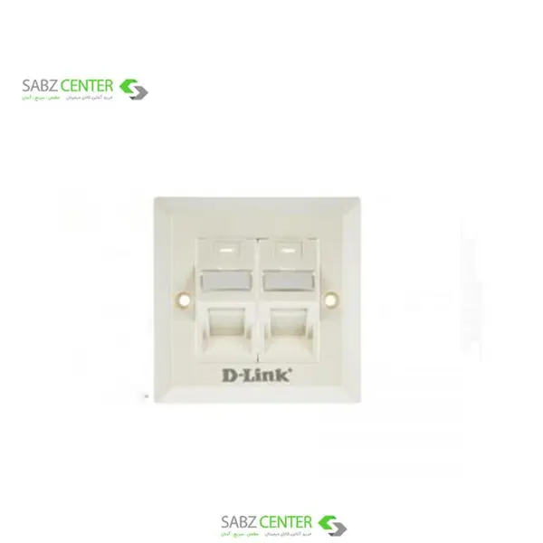 فیس پلیت دو پورت دی-لینک مدل NFP-0WHI22 D-Link NFP-0WHI22 Dual Port Face Plate
