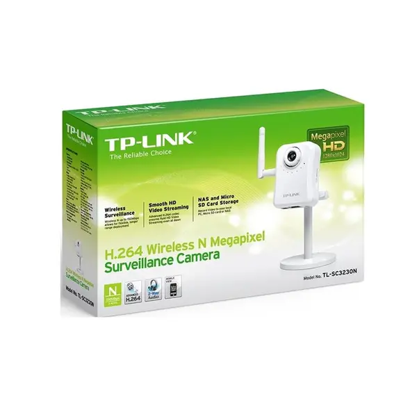 دوربین تحت شبکه تی پی-لینک مدل TL-SC3230N TP-LINK TL-SC3230N H.264 Wireless N Megapixel Surveillance Camera