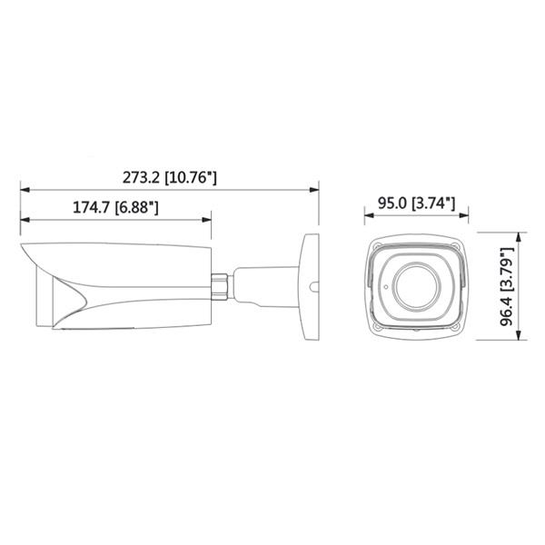 دوربین مداربسته پلاک خوان 2 مگاپیکسل داهوا DH-ITC237-PW1B-IRZ