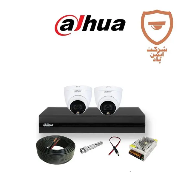 پکیج دو عددی دوربین مداربسته داهوا مدلHAC_HDW1209TLQP_LED_0280B