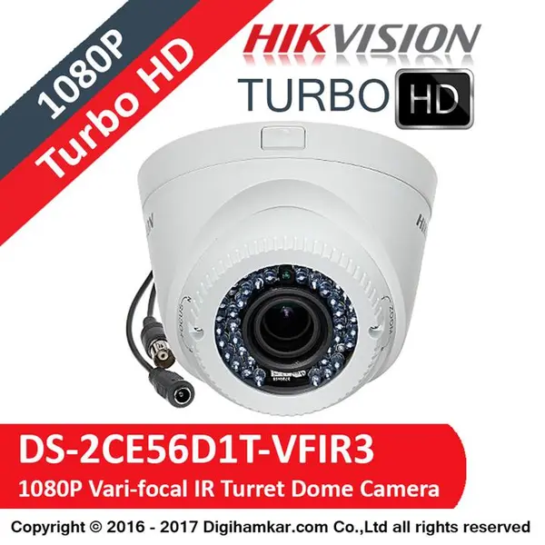 دوربین مدار بسته هایک ویژن مدل DS-2CE56D1T-VFIR3 Hikvision DS-2CE56D1T-VFIR3 - 2