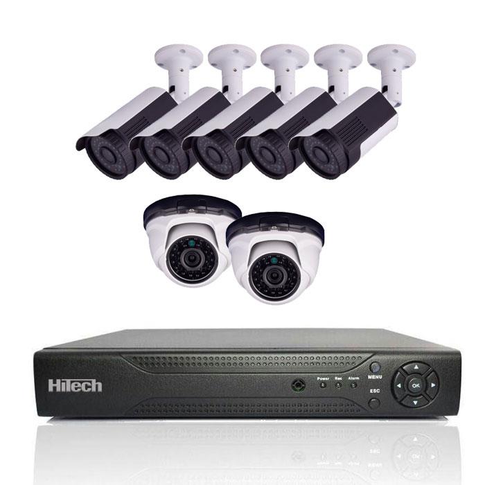 دوربین مدار بسته سیستم امنیتی هایتک مدل HT-218-2mp-2D-2B