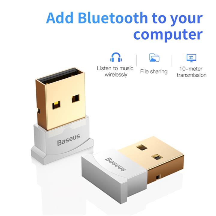 آداپتور USB بلوتوث باسئوس مدل CCALL-BT01 Baseus CCALL-BT01 Mini USB Bluetooth V4.0 Adapter