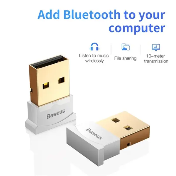 آداپتور USB بلوتوث باسئوس مدل CCALL-BT01 Baseus CCALL-BT01 Mini USB Bluetooth V4.0 Adapter