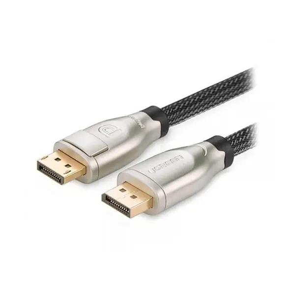 کابل DisplayPort دو سر نر یوگرین DP107 UGREEN DP107 Display Port 1.2 Male to Male cable with nylon braid 2M Cable