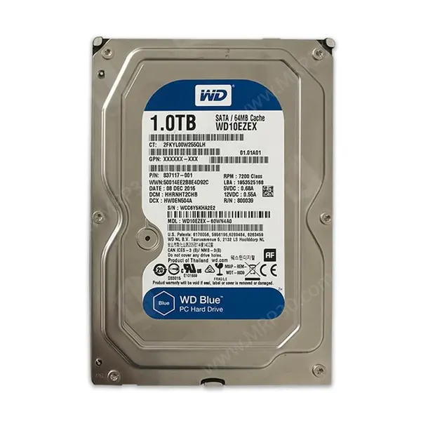 هارد اینترنال 1 ترا وسترن Western Digital 1TB Blue WD10EZEX