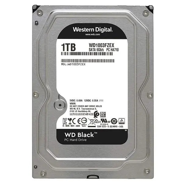 هارد دیسک اینترنال وسترن دیجیتال سری ظرفیت 1 ترابایت Western Digital Black 1TB WD1002FAEX - 2