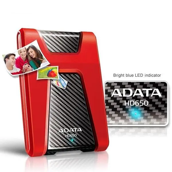 هارد اکسترنال 4ترابایت Adata مدل HD650 External HDD ADATA HD650 - 4TB - 3