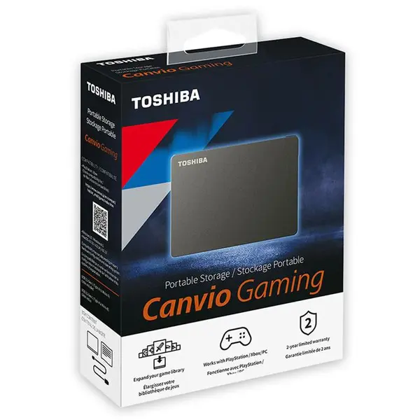 هارد اکسترنال 4 ترابایت Toshiba مدل Canvio Gaming Toshiba Canvio Gaming 4TB Portable External Hard Drive