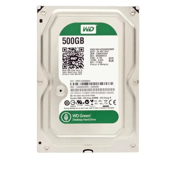 هارد کامپیوتر 500 گیگ وسترن دیجیتال سبز HDD INTERNAL WESTERN DIGITAL 500GB - 2