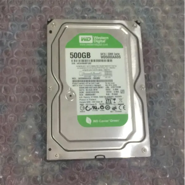 هارد کامپیوتر 500 گیگ وسترن دیجیتال سبز HDD INTERNAL WESTERN DIGITAL 500GB - 3