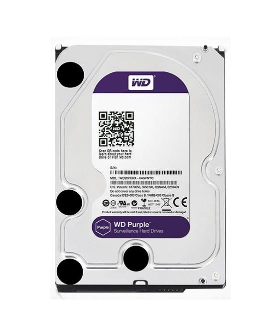 هارددیسک اینترنال وسترن دیجیتال سری بنفش 64 مگابایت کش ظرفیت 3 ترابایت Western Digital Purple Surveillance Edition 3TB 64MB Cache Internal Hard Drive