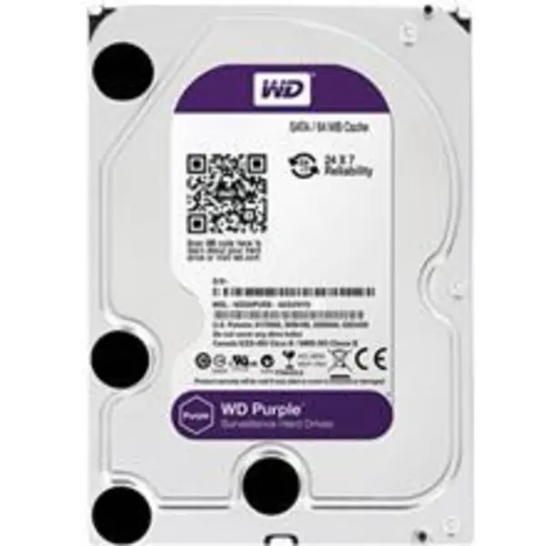 هارددیسک اینترنال وسترن دیجیتال سری بنفش 64 مگابایت کش ظرفیت 3 ترابایت Western Digital Purple Surveillance Edition 3TB 64MB Cache Internal Hard Drive - 3