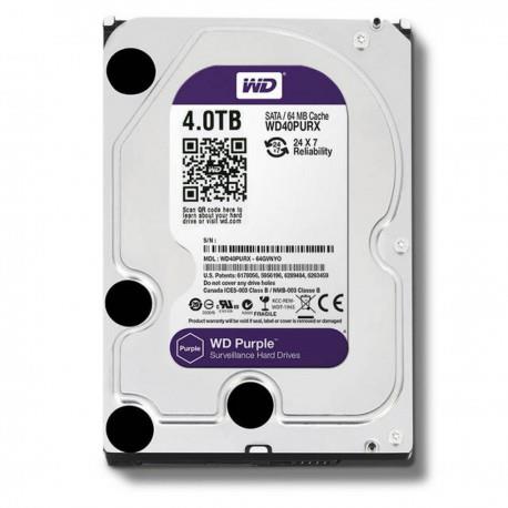 هارددیسک اینترنال وسترن دیجیتال سری بنفش 64 مگابایت کش ظرفیت 4 ترابایت Western Digital 4TB Purple Edition 64MB Cache