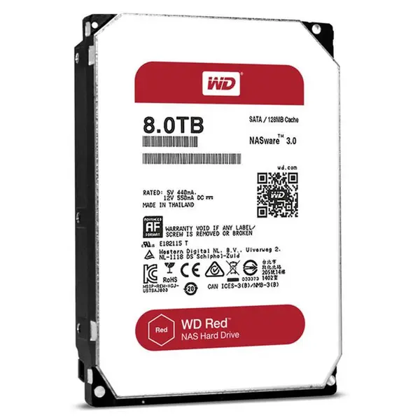 هارد دیسک اینترنال وسترن دیجیتال مدل نس ظرفیت 8 ترابایت 128 مگابایت کش WD80EFZX Western Digital NAS 8TB 128MB Cache WD80EFZX Internal Hard Drive - 2