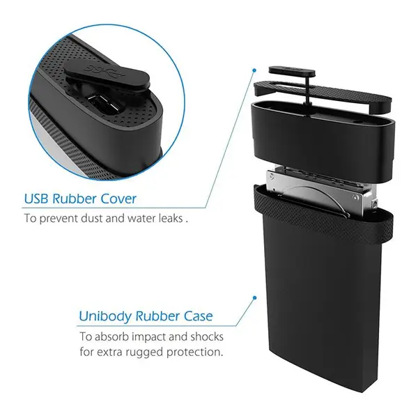 هارددیسک اکسترنال سیلیکون پاور مدل Armor A85 ظرفیت 5 ترابایت Silicon Power Armor A85 External Hard Drive - 5TB - 5