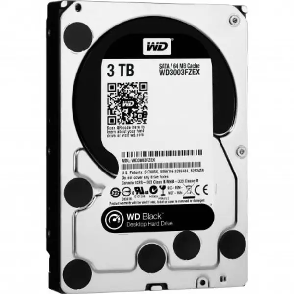 هارددیسک اینترنال وسترن دیجیتال مدل Black WD3001FAEX ظرفیت 3 ترابایت Western Digital Black 3TB WD3001FAEX