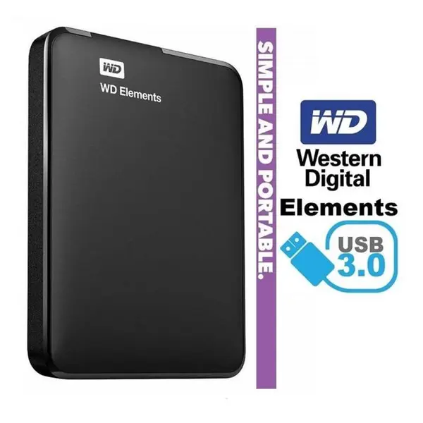 هارد اکسترنال وسترن دیجیتال مدل Elements ظرفیت 250 گیگابایت - 4