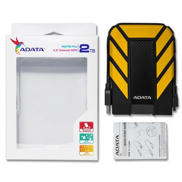 هارد اکسترتال ای دیتا مدل HD710 Pro ظرفیت 2 ترابایت ADATA HD710 Pro External Hard Drive - 2TB - 3