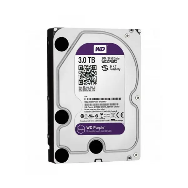 هارددیسک اینترنال وسترن دیجیتال سری Purple مدل WD30PURZ ظرفیت 3 ترابایت Western Digital Purple WD30PURZ Internal Hard Disk - 3TB - 2