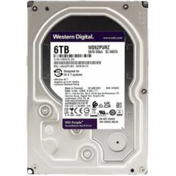 هارد دیسک وسترن دیجیتال Purple WD62PURZ ظرفیت 6 ترابایت Western Digital Purple WD62PURZ 6TB Internal Hard Drive - 3