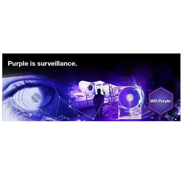 هارددیسک اینترنال وسترن دیجیتال سری Purple مدل WD80PURZ ظرفیت 8 ترابایت Western Digital Purple WD80PURZ Internal Hard Disk - 8TB - 4