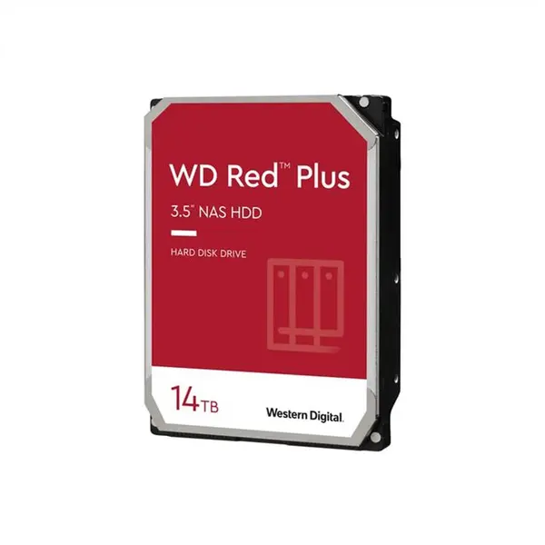 هارددیسک اینترنال وسترن دیجیتال مدل Red Plus WD140EFGX ظرفیت 14 ترابایت WD Red Plus 14TB NAS Hard Disk Drive - 7200 RPM , 512MB - 4