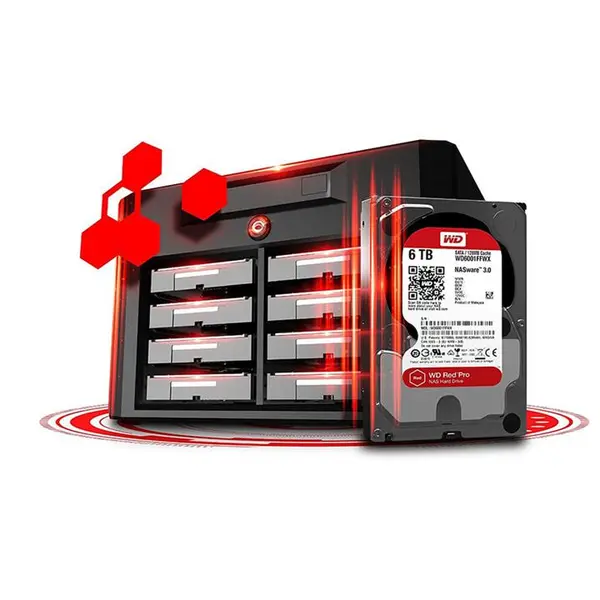 هارددیسک اینترنال وسترن دیجیتال سری قرمز مدل Red Pro WD6002FFWX ظرفیت 6 ترابایت Western Digital Red Pro WD6002FFWX Internal Hard Drive - 6TB - 4