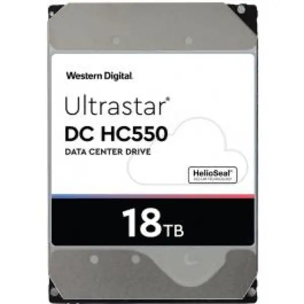 هارد دیسک وسترن دیجیتال Ultrastar DC HC550 ظرفیت 18 ترابایت Western Ultrastar DC 18TB 512MB SATA Internal Hard Drive - 5