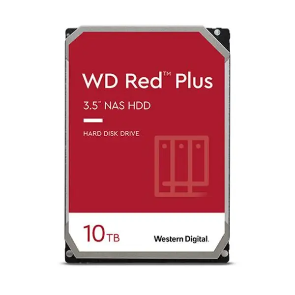 هارددیسک اینترنال وسترن دیجیتال سری رد پلاس مدل WD101EFBX ظرفیت 10 ترابایت Western Digital WD101EFBX Red Plus 10TB 3.5" 5400rpm 256MB Internal Hard Drive - 2