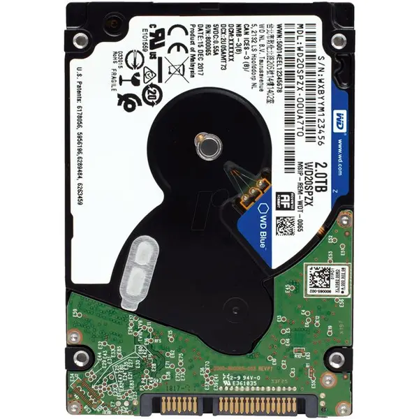 هارددیسک اینترنال وسترن دیجیتال مدل WD20SPZX ظرفیت 2 ترابایت Western Digital WD20SPZX Internal Hard Drive 2TB - 5