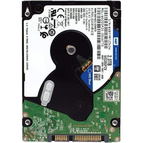 هارددیسک اینترنال وسترن دیجیتال مدل WD20SPZX ظرفیت 2 ترابایت Western Digital WD20SPZX Internal Hard Drive 2TB - 2