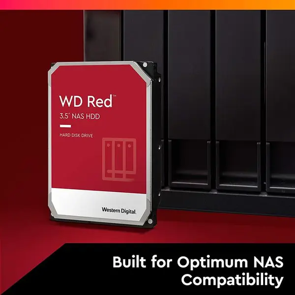 هارد اینترنال وسترن دیجیتال مدل WD40EFAX Red NAS 256MB Cache ظرفیت 4 ترابایت Western Digital 4TB Red NAS Internal Hard Drive - 4