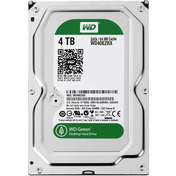 هارددیسک اینترنال وسترن دیجیتال سری سبز مدل WD40EZRX ظرفیت 4 ترابایت Western Digital Green WD40EZRX Internal Hard Drive - 4TB - 2