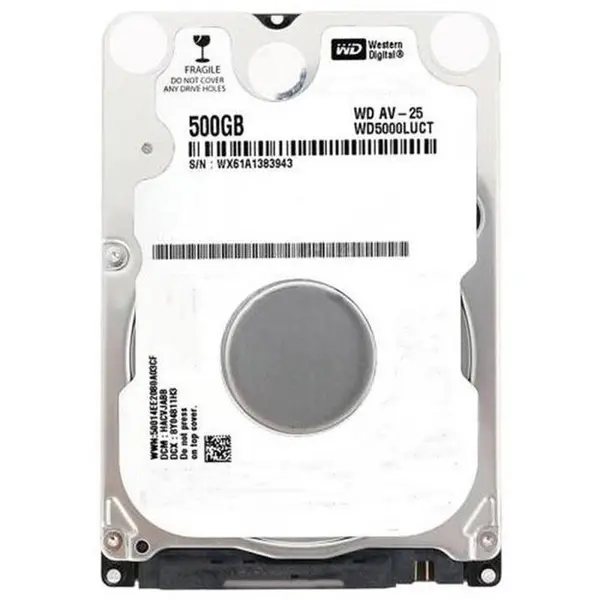 هارد اینترنال هارددیسک وسترن دیجیتال مدل WD5000LUCT ظرفیت 500 گیگابایت -