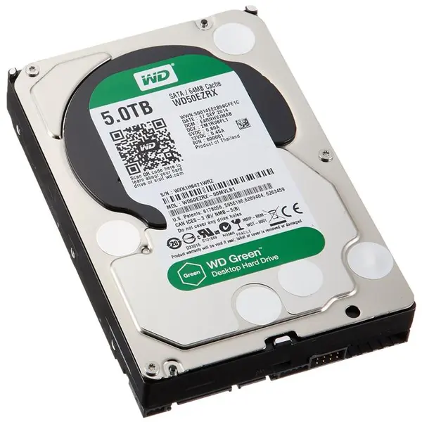 هارددیسک اینترنال وسترن دیجیتال سری سبز مدل WD50EZRX ظرفیت 5 ترابایت Western Digital Green WD50EZRX Internal Hard Drive - 5TB - 3