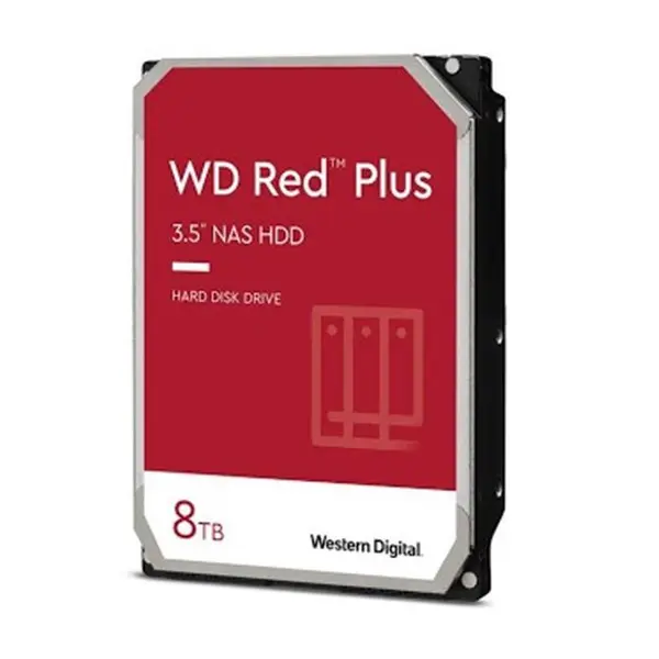 هارددیسک اینترنال وسترن دیجیتال سری رد پلاس مدل WD80EFBX ظرفیت 8 ترابایت Western Digital WD80EFBX Red Plus 8TB 3.5" 7200rpm 256MB Internal Hard Drive - 2