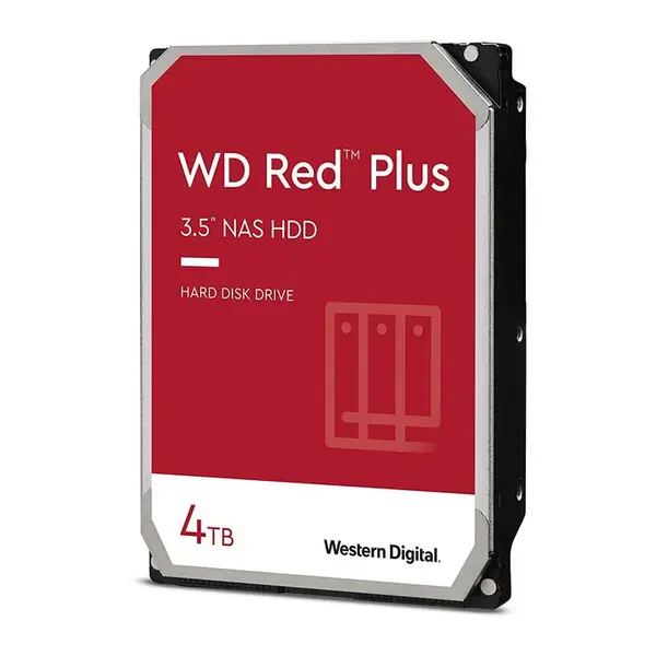 Western Digital Red 4TB WD40EFZX Internal Hard Drive WD40EFZX Red Plus 4TB 128MB Cache NAS Internal Hard Drive - 5
