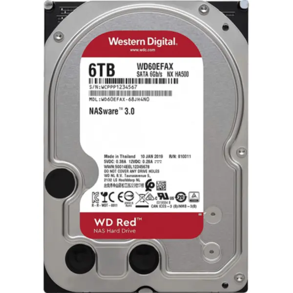 Western Digital HDD WD60EFAX Red 6TB هارد دیسک وسترن دیجیتال Western Digital HDD WD60EFAX Red 6TB - 3