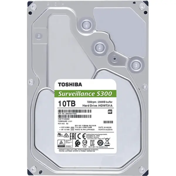 هارد اینترنال 10 ترابایت Toshiba مدل SURVEILLANCE S300 HDWT31A Hard: Toshiba Surveillance S300 10TB