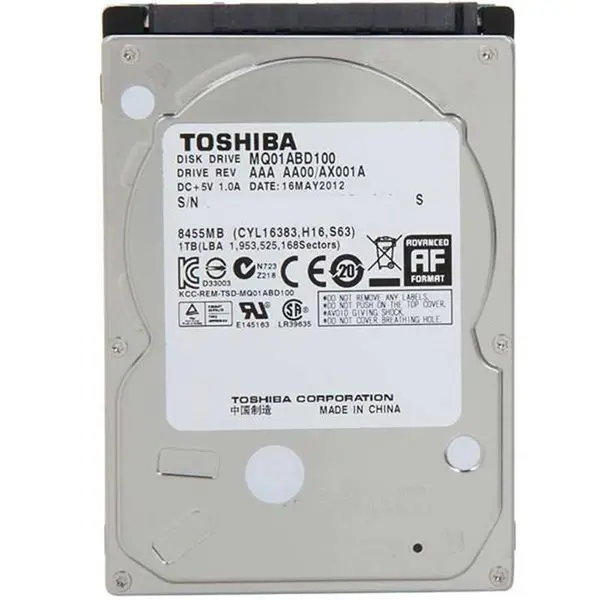 هارد دیسک اینترنال 2.5 اینچی توشیبا مدل MQ01ABD100 ظرفیت 1 ترابایت Toshiba 2.5 Inch MQ01ABD100 Internal Hard Drive - 1TB