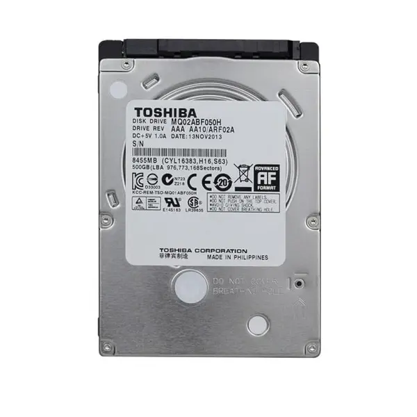 هارد دیسک اینترنال 2.5 اینچی توشیبا مدل MQ01ABF050 ظرفیت 500 گیگابایت Toshiba 2.5 Inch MQ01ABF050 Internal Hard Drive - 500GB