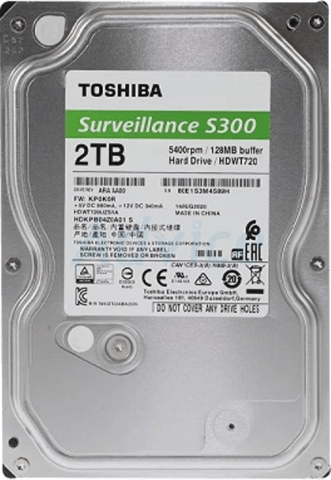 هارد اینترنال توشیبا 2 ترابایت Toshiba مدل Surveillance S300  Toshiba HDWT720UZSVA S300 Surveillance 2TB 128MB Cache Internal Hard Drive