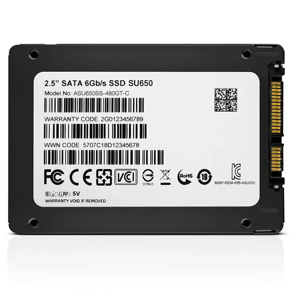 حافظه اس اس دی ای دیتا مدل آلتیمیت اس یو 650 با ظرفیت 480 گیگابایت ADATA Ultimate SU650 480GB 3D NAND Internal SSD Drive