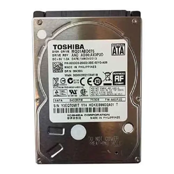 هارد دیسک ریفر اینترنال توشیبا با ظرفیت 750 گیگابا Toshiba 750GB Laptop MQ01ABD075 - 3