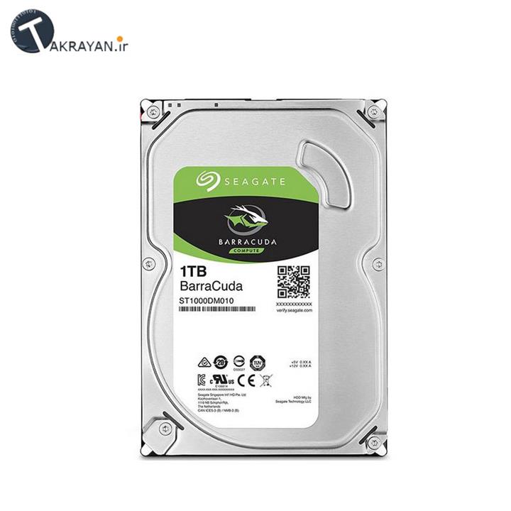 هارددیسک اینترنال سیگیت مدل BarraCuda ST1000DM010 ظرفیت 1 ترابایت Seagate BarraCuda ST1000DM010 Internal Hard Drive - 1TB