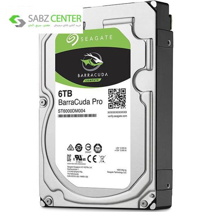 هارددیسک اینترنال سیگیت مدل BarraCuda ST6000DM004 ظرفیت 6 ترابایت Seagate BarraCuda ST6000DM004 Internal Hard Drive - 6TB